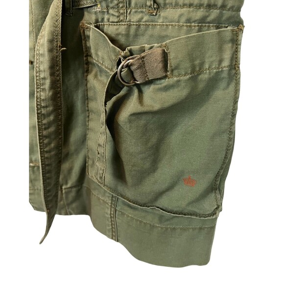 G1 Spring Goods Cargo Jacket  Women's Size 8  Belted Lightweight Utility   Green - Picture 4 of 8